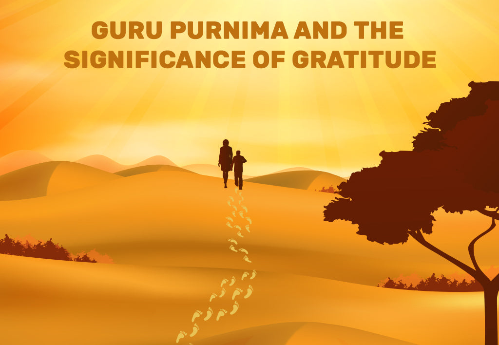 An image depicting the journey of a Guru and a Shishya under the light of enlightenment. 