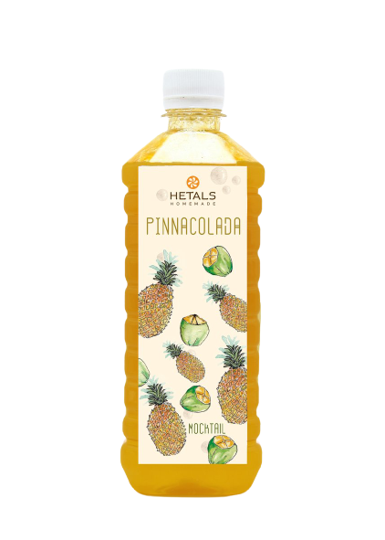 A front image of Hetal's Homemade Pina Colada flavoured mocktail. All our products are 100% homemade.